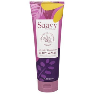 Saavy Naturals Tahitian Vanilla Body Wash 8.5 OZ [UNFI #03290] T