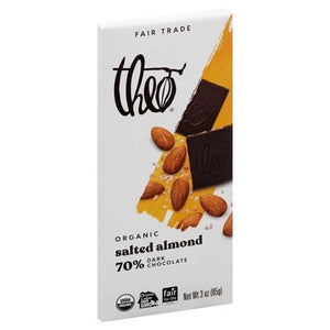 OG2 Theo Choc Bar Dark Salted Almond 12/3 OZ [UNFI #04655]