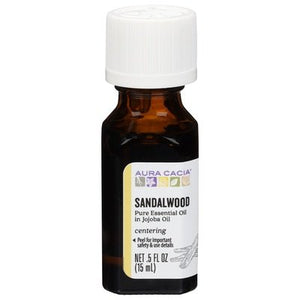 Aura Cacia Ess Oil Sndlwd In Jojoba .5 OZ [UNFI #85009] T