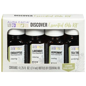 Aura Cacia Essntial Oil Dscvry Kt 1/4/.25 OZ [UNFI #05072] T