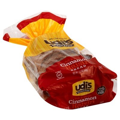 Udis Cinnamon Raisin Bread 8/12 OZ [UNFI #75025]