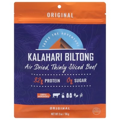 Kalahari Biltong Air Dried Beef Original 8/2 OZ [UNFI #18871]