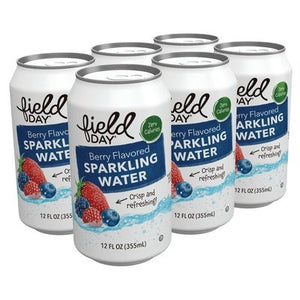 Field Day Berry Flavord Sparkling Water 4/6/12 OZ [UNFI #16919] T