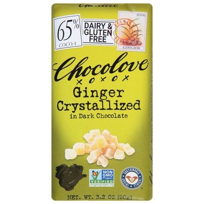 Chocolove Dark Choc Crystal Ginger 12/3.2 OZ [UNFI #30400]