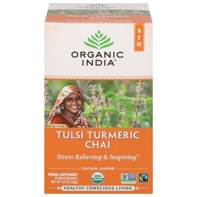 Organic India Turmeric Chai 6/18 Ct [UNFI #86563]