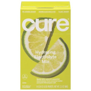 Cure Hydration Lime Hydrating Drink Mix Stick 1/8/.29 Oz [UNFI #02577]