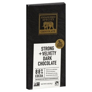 Endangered Dark Choc 88% Cocoa (panther) 12/3 OZ [UNFI #31651]