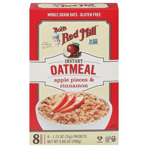 Bob`S Red Mill Apple Pieces Cinnamon, Packets, Gluten Free 4/9.88 OZ [UNFI #69773]