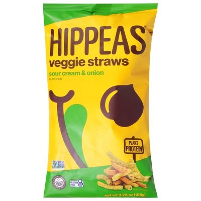 Hippeas Sourcream,Onions,Veg Straws 12/3.75 Oz [UNFI #61696]