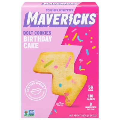 Mavericks Snacks Cookiez Birthday Cake, Multi-Serve 8/7.04 OZ [UNFI #61205]