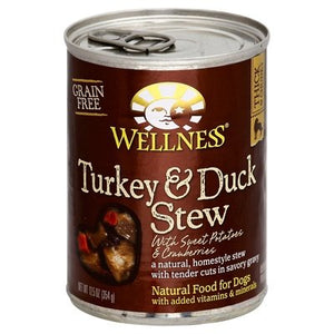 Wellness DOG Fd Trky Dck Stew In Grvy 12/12.5 OZ [UNFI #60837] T