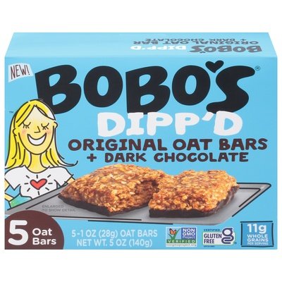Bobos Oat Bars Original Dark Chocolate 6/5 Oz [UNFI #22890]