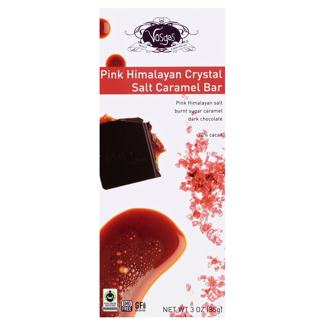 Vosges Haut-Chocolat Pink Himalayan Crystal Salt Caramel 12/3 Oz [UNFI #43396]