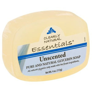 Clearly Nat Soap Unscented 4 OZ [UNFI #82873] T