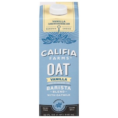 Califia Farms Vanilla Oat Milk Barista Blend 6/32 Oz [UNFI #52570]