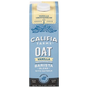 Califia Farms Vanilla Oat Milk Barista Blend 6/32 Oz [UNFI #52570]