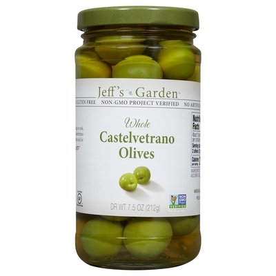 Jeffs Garden Whole Castelvetrano Olives 6/7.5 OZ [UNFI #24139]