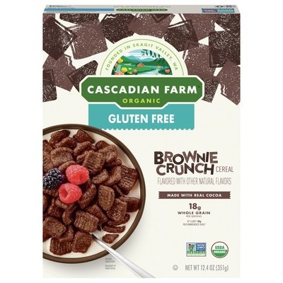 Cascadian Farm Brownie Crunch Gf Cereal 12/12.4 Oz [UNFI #66397]