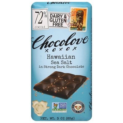 Chocolove 72% Dark Choc,Hawaiian Sea Salt 12/3 Oz [UNFI #01289]