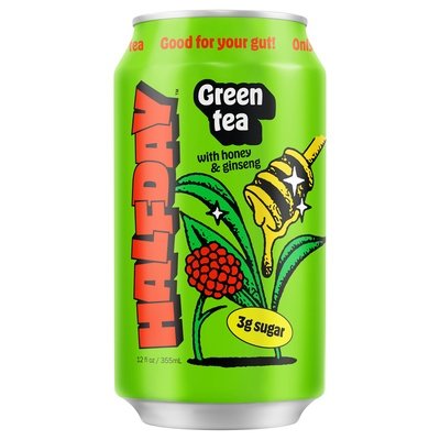 Halfday Greentea,Honeyginseng,Prebiotc 12/12 Oz [UNFI #62514]