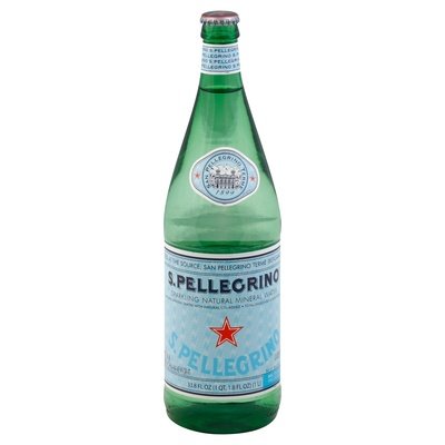 San Pellegrino Sprklg Miner Wtr 12/1 LTR [UNFI #27202] T