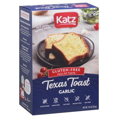 Katz Gluten Free Garlic Texas Toast 6/7.8 Oz [UNFI #84587]