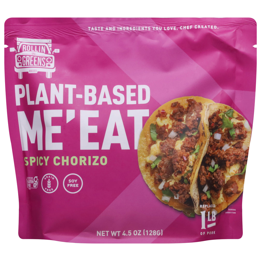 Rollin Greens Spicy Chorizo Me`eat Plant Bsd 12/4.5 OZ [UNFI #01724]