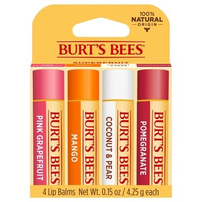 Burts Bees Superfruit Mix Blister Box 4Pack 4/4 Ct [UNFI #50299]