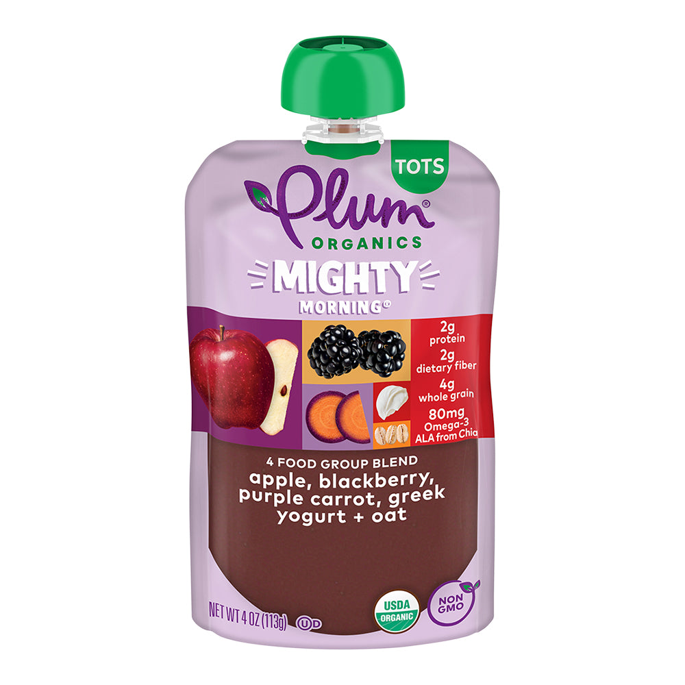 Plum Organics Appleblackberryprpl Carrot+Oat 12/4 Oz [UNFI #42708]