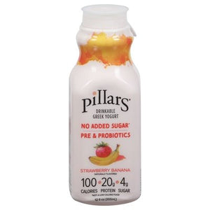 Pillars Strawberry Banana 8/12 Oz [UNFI #77355]