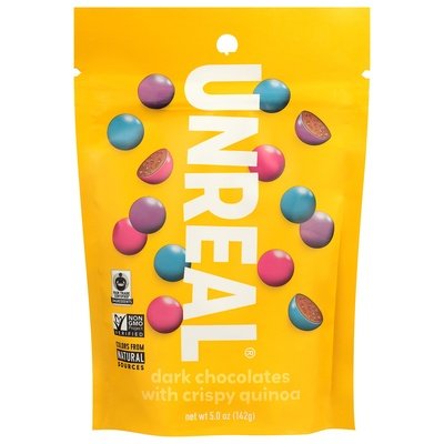 Unreal Dark Chocolate Crispy Gems 6/5 OZ [UNFI #41029]