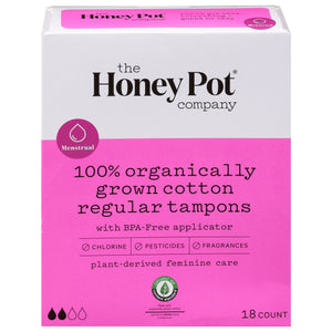 The Honey Pot Regular Unscented 18 Ct [UNFI #54400] T