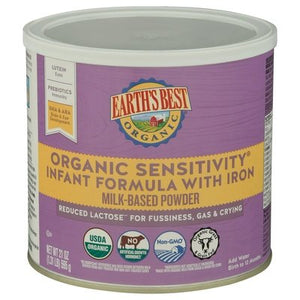 OG2 Earth`S Best Mlk-Bsd Pwdr, W/Iron,Sensitvty 4/21 Oz [UNFI #67348]