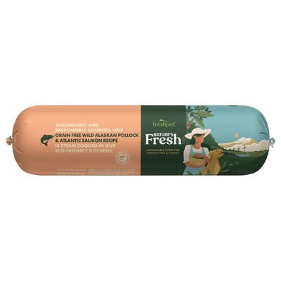 Natures Fresh Salmon & Ocean Fish Dog Food Roll 8/2 Lb [UNFI #8767]