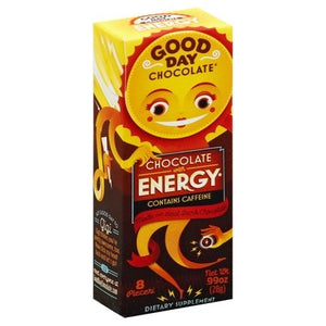 Good Day Chocolate Energy Chocolate 12/.99 OZ [UNFI #46750] T