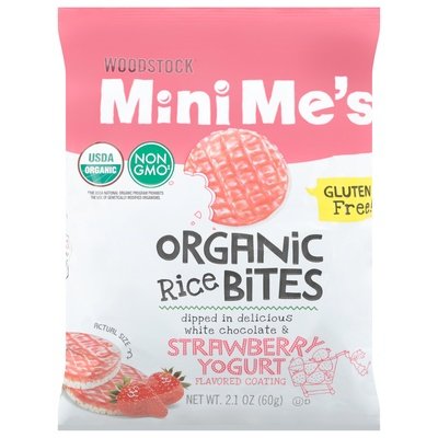 OG2 Woodstock Mini Mes Rice Bites, Strawberry 8/2.1 Oz [UNFI #41171]