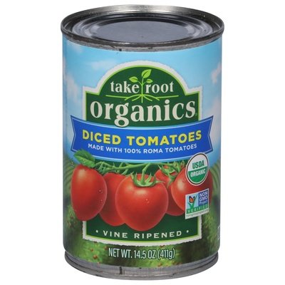 Take Root Organics Tomatoes Diced 12/14.5 Oz [UNFI #72051]