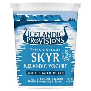 Icelandic Provisions Skyr Yogurt Whole Milk Plain 6/30 Oz [UNFI #12683]