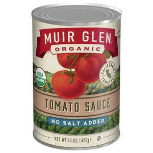 OG2 Muir Glen Tomato Sauce No Salt 12/15 OZ [UNFI #04524]