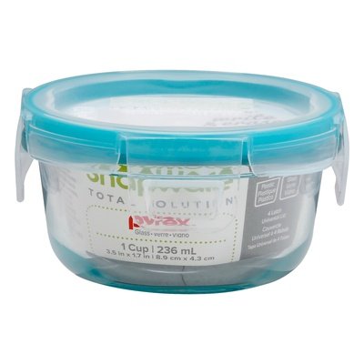 Snapware Glass 1 Cup Round 4/1 Ct [UNFI #57965]