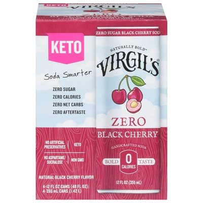 Virgils Black Cherry Can 6/4/12 Oz [UNFI #89525]