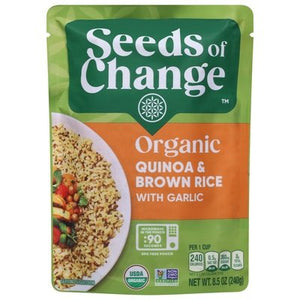 OG2 Seeds Quinoa&brown Rice W/garlic 12/8.5 OZ [UNFI #38932]