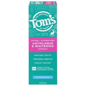 Toms Of Maine Peppermint,Tartar Control+Whitening 6/4.5 Oz [UNFI #18638]