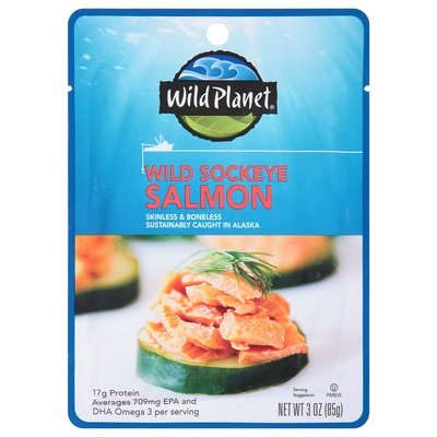 W P Wild Sockeye Salmon 24/3 OZ [UNFI #24528]