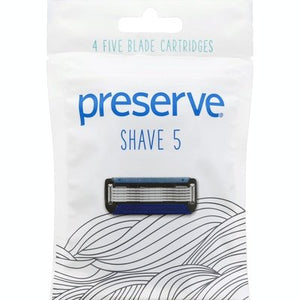 Preserve ShaveBlade Replacmnt Crtrdgs 6/4 CT [UNFI #15535] T