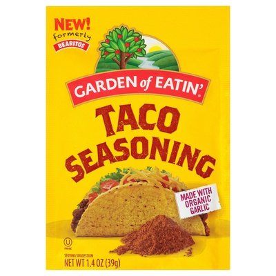 Garden Of Eatin` Taco Seasoning W/Organic Garlic 12/1.4 Oz [UNFI #62318]