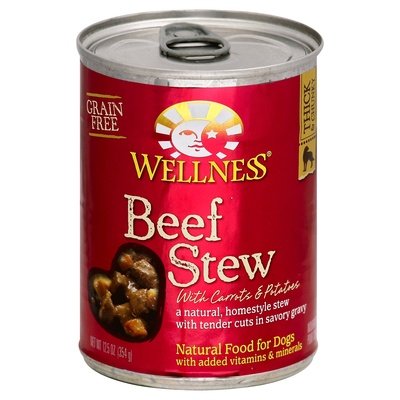 Wellness DOG Food Beef Stew 12/12.5 OZ [UNFI #60835] T