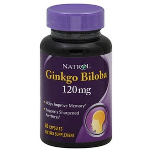 Natrol Ginkgo Biloba 120 Mg 60 Cap [UNFI #41254]