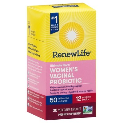 Renew Life Womens Vaginal Probiotic 50B 6/30 VCAP [UNFI #37824] T