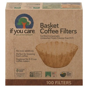 If You Care Coffee Filters Basket 12/100 CT [UNFI #67208] T